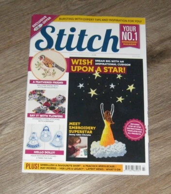 STITCH Embroidery magazine #123 projects Wish Upon A Star patterns canvaswork - Image 1 of 2