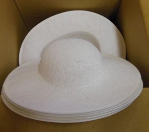 Lote de 5 Nuevos Sombreros de Novia de Encaje Blanco Baile Teatral Niñas/Damas Usados como Base - Imagen 1 de 6