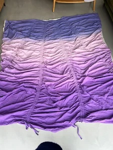 Urban Outfitters Dip-Dye Cinched Duvet Cover. Pink/Purple/Grey reverse. King. - Picture 1 of 5