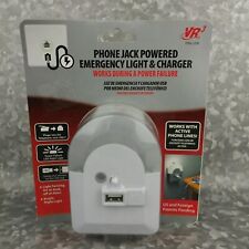 Emergency Night Light Phone Charger and Jack Powered VR3 NEW Storm Ready Prepper