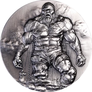 Gabon 2024 2000 Francs GIANT CAUSEWAY 2 Oz  silber Münze - Bild 1 von 4