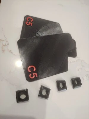 Set Of 6   - Sinclair C5 Mast Caps and Mud Flaps (2) boot clips (2) - Image 1 of 4