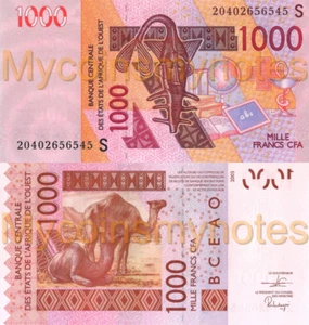 WEST AFRICAN STATES, GUINÉ BISSAU, 1000, 2020, Code S, P-New, UNC - Picture 1 of 3