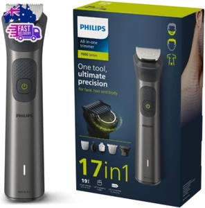 Multigroom Series 7000, 17-In-1 Head to Toe Trimmer, Chrome Finish, Precision Tr - Picture 1 of 12