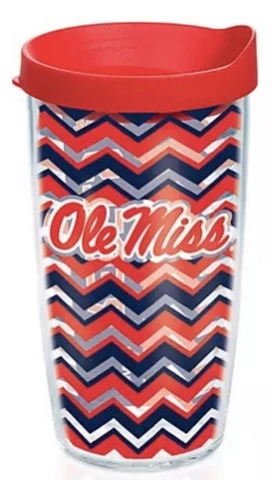 Ole Miss Rebels 16oz Tervis Tumbler with Lid-Made in USA-New Cover