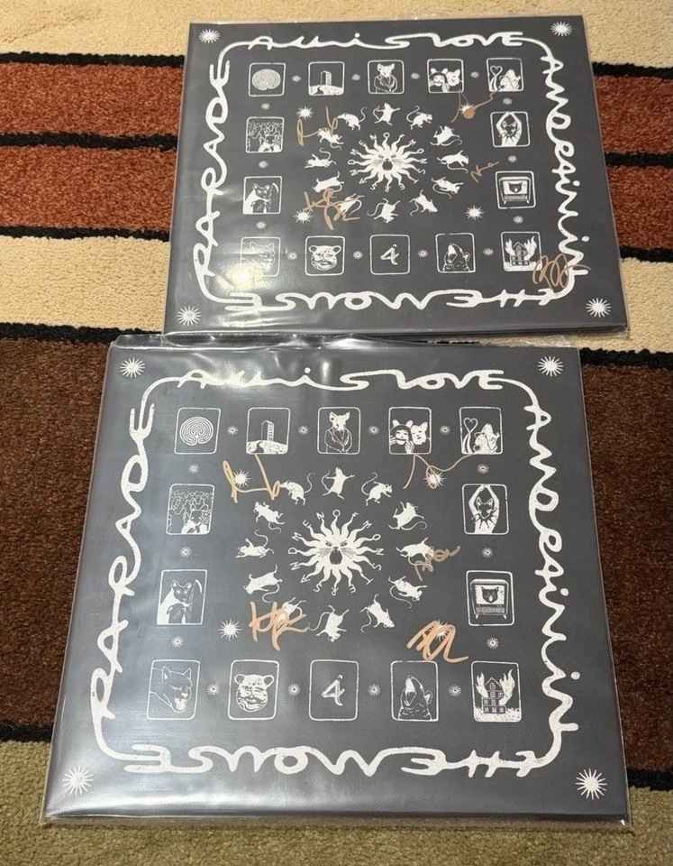 Autograph Signed Of Monsters and Men All Is Love and Pain Mouse Parade Vinyl - Imagem 1 de 1