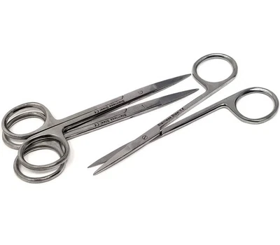 Medical Surgical Operating IRIS Dissecting Straight Scissors 4.5" Sharp/Sharp - Image 1 of 3