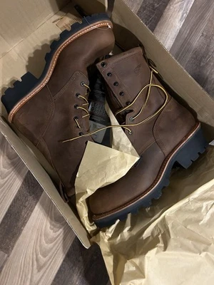 Red Wing Men's LoggerMax #620 9-inch Waterproof Soft Toe Boot Size 12 D - Image 1 of 4