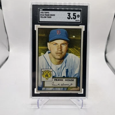 1952 Topps Frank House Yellow Tiger Rare Variation #146 SGC 3.5 VG+ Centered - Image 1 of 4