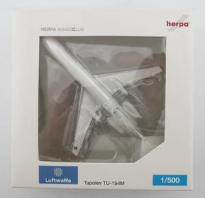 Herpa Luftwaffe Tupolev TU-154M Modelo - 1:500 - 505239 - Imagen 1 de 18