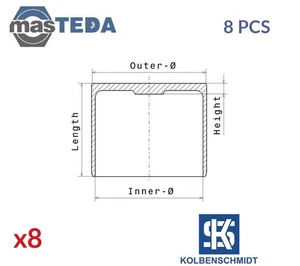 50007953 HYDRAULIC TAPPET LIFTER KOLBENSCHMIDT 8PCS NEW OE REPLACEMENT - Picture 1 of 5