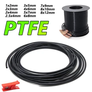 Black PTFE Tube Tubing Hose - Polytetrafluoroethylene - Various Sizes Available - Picture 1 of 9