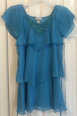 Girls Amy´s Closet Tunic Top, blue, size XL - Image 1 of 4