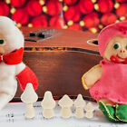  20 Pcs Mushroom Christmas Ornaments Wooden to Paint Child Decorate Statue