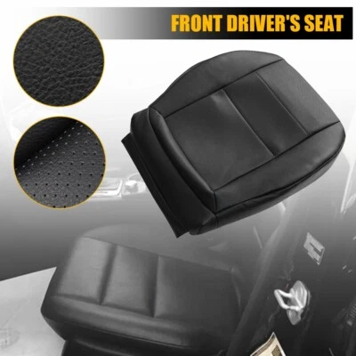 Cubierta de asiento inferior de cuero negra EOOJ para Mercedes Benz C250 C300 C350 2008-14 Foto 1 de 4