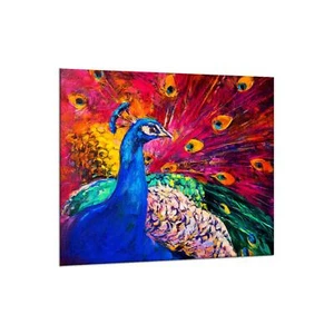 Küchenrückwand Glas 65x60 Spritzschutz Herd Spüle Fliesenschutz Küche Tiere Bunt - Bild 1 von 2