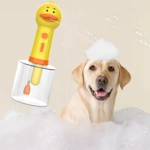 Yellow Duck Pet Cleaning Bathing Electric Foam Machine Usb Charging Automatic So - Picture 1 of 9