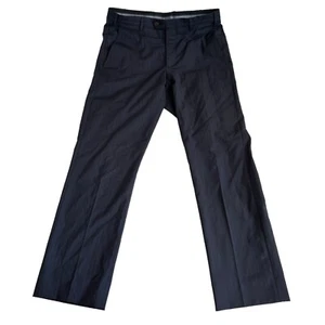 Giorgio Armani dress pants IT 48 US 32 mens navy blue striped straight trouser - Picture 1 of 6