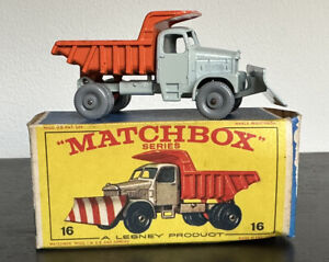 Matchbox No 16c Scammell Snow Plough grey plastic wheels GPW & Original Box