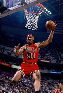 Chicago Bulls Dennis Rodman Glossy 8x10 Photo NBA Basketball Print #4 - Picture 1 of 1