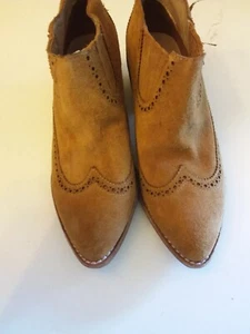 Stivali Madewell donna taglia 6 The Grayson Chelsea taglio western stivaletti scamosciati marroni  - Foto 1 di 11