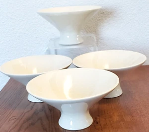 Juego de 4 tazas de postre de frutas blancas nupciales iroquesas improvisadas Ben Seibel MCM - Imagen 1 de 4