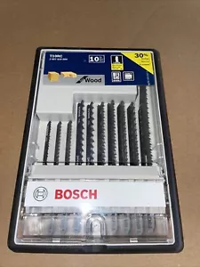 Bosch Set di 10 Pezzi di Punte per Trapano per Legno, T10RC T-Shank Punte per Legno - Foto 1 di 5