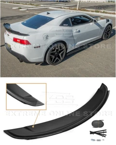 For 14-15 Camaro | ZL1 Style Glossy Black Rear Wing Spoiler W/ Wickerbill Insert - Picture 1 of 12