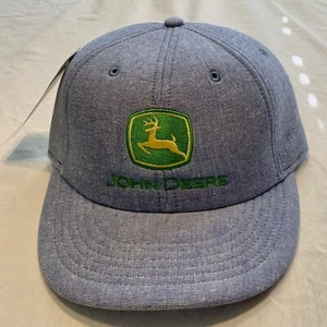 John Deere Blue & Green Cloth Ball Cap: Adjustable One Size Cap • 2000 Logo - Picture 1 of 8