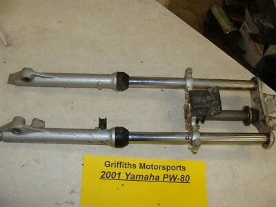 Yamaha PW-80 83-06 2001 horquilla delantera abrazadera suspensión amortiguador OEM original recto Foto 1 de 4