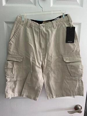 PANTALONES CORTOS DE CARGA SWISS CROSS Caqui Para Hombres Talla 16 Informales Caqui  Foto 1 de 4