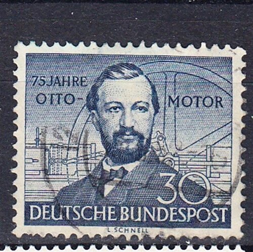 W GERMANY 0688 U 4 OTTO CYCLE GAZ ENGINE 75TH ANNIVERSARY - Image 1 of 1