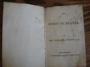 1ST ED ANTIQUE 1840 SPIRIT OF PRAYER BOOK BIBLE PRESBYTERIAN BOARD PHILA PA - Bild 1 von 7