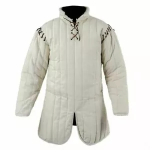 Medieval Gambeson Thick Padded Coat Aketon Vest Jacket Armor Costumes Ran Fair - Picture 1 of 9