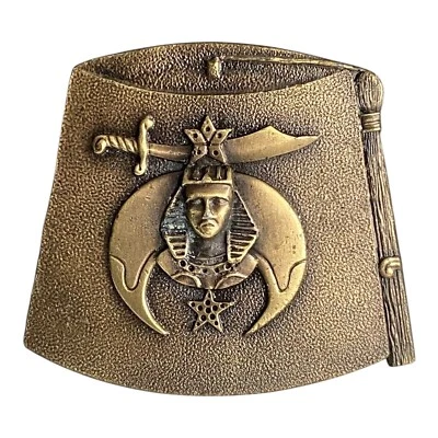 Shriners 1976 Ceremonial Edición Limitada Hebilla de Cinturón Bergamota Masón Masónico D770 Foto 1 de 4