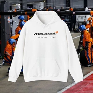 [EE. UU.] Sudadera con capucha McLaren Racing Team F1 Fórmula Uno - blanca, gris, azul L - Imagen 1 de 16