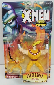 ¡CRISP! NUEVO 1995 Marvel X-Men Diente de Sable Era del Apocalipsis Figura de Acción Toy Biz - Imagen 1 de 15