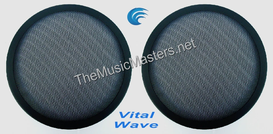 VITAL WAVE 2X 10" inch Sub Woofer "Clipless" Fine Mesh GRILL Speaker Protective Cover VWLTW