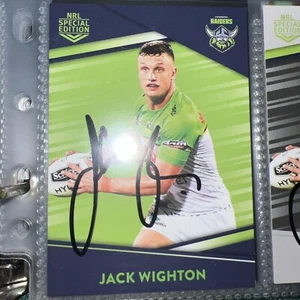 Jack Wighton Signed 2018 Best & Less Special Edition NRL card Canberra Raiders - Picture 1 of 1