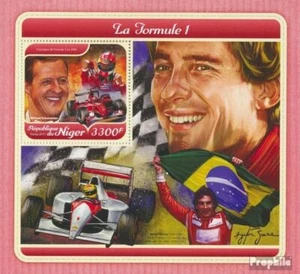 Níger bloque 789 (completa. edición.) nuevo con goma original 2017 Fórmula 1 - Imagen 1 de 1