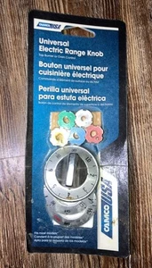 CAMCO 00933 UNIVERSAL CHROME ELECTRIC TOP STOVE RANGE BURNER KNOB 6838627 - Picture 1 of 2