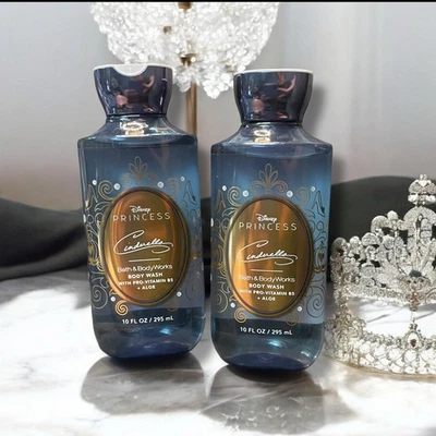 Bath & Body Works Disney Princess Cinderella Body Wash Vit B5 Aloe 10oz Lot of 2 - Image 1 of 4