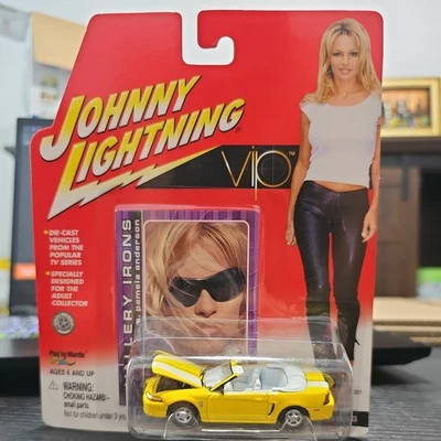 Johnny Lightning VIP V.I.P. Nikki's Mustang Vallery Irons Card Yellow Car NIP - Image 1 of 2
