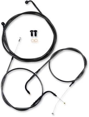 Kit de línea de cable/freno LA Choppers - Mini colgadores Ape - negro LA-8321KT-08B Foto 1 de 4