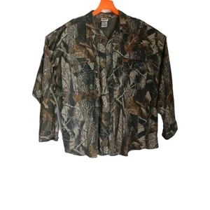 Woolrich men size XXL Camouflage button down Shirt Real tree hardwood's CAMO - Picture 1 of 12