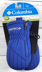 Columbia Toddler Chippewa III Mitten Gloves Zipper One Size Blue Omni Shield - Picture 1 of 1