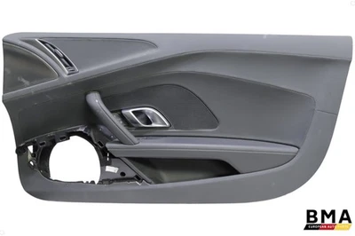 Panel de puerta de cuero negro delantero derecho Audi R8 V10 Plus 2018-2024 OEM Foto 1 de 4