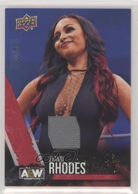 2021 AEW All Elite Wrestling Red Memorabilia /50 Eden Stiles Brandi Rhodes #53 - Image 1 of 2