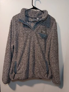 L.L. Sudadera Pullover Bean Para Mujer Gris Polartec Polar Cuarto Cremallera Talla XL - Imagen 1 de 5