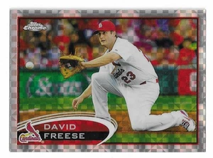 2012 TOPPS CHROME DAVID FREESE X-FRACTOR #104 ST. LOUIS CARDINALS - Picture 1 of 2